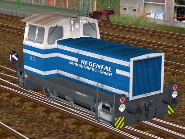 Diesellokomotive 312 150 in Privatbahn-Farbgebung (DK1479 )