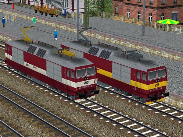E-Lok 371 003-5 und 372 014-1r der CD (DK1504 )