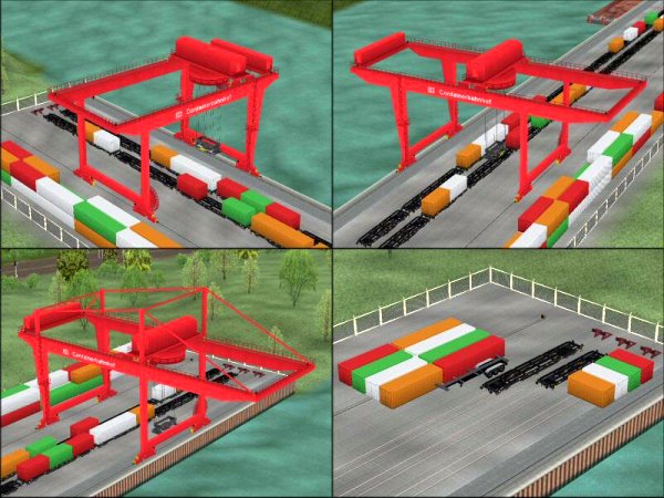 Containerkraene - rot (DK1509 )