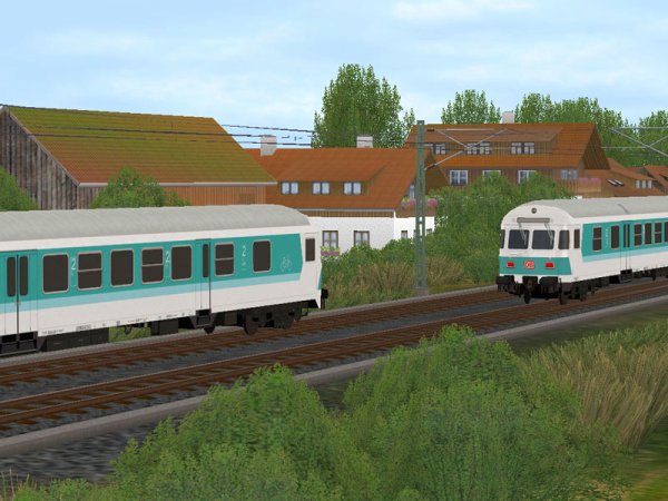 Nahverkehrssteuerwagen mintgr&uuml;n mit Karlsruher Kopf (GH2416 )