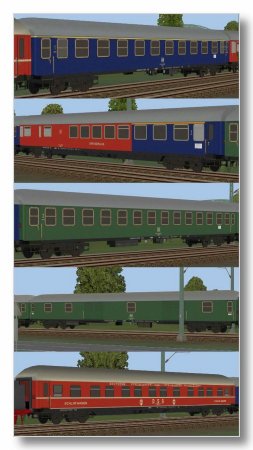 Schnellzugwagen DB UIC-X, Epoche III, Set1 (GH2429 )