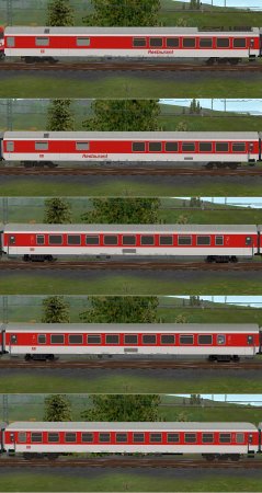 DB IC verkehrsrot Set 2 (GH2472 )