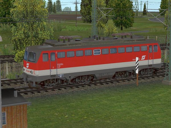 E-Lok der &Ouml;BB 1042 550-2 verkehrsrot Epoche V (GH2496 )