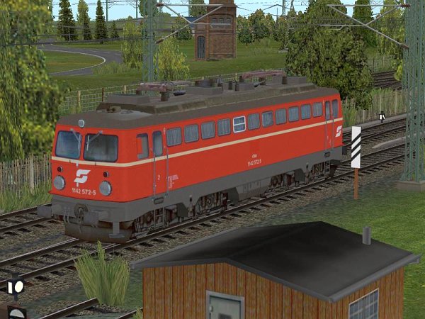 E-Lok der &Ouml;BB 1142 572-5 blutorange Epoche V (GH2497 )