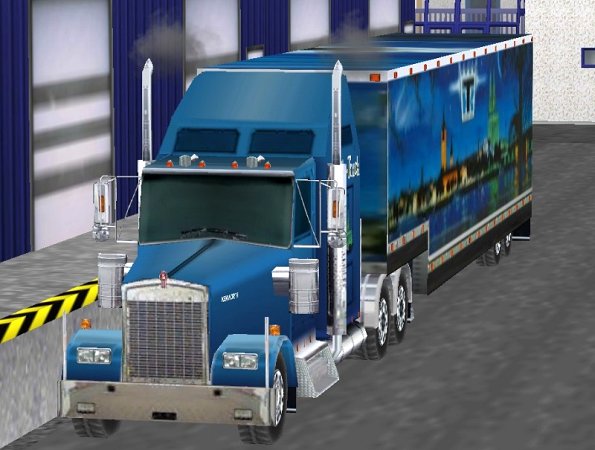 Kennworth-Truck in einer Sonderlackierung, Motiv aus K&ouml;ln (HB2423 )