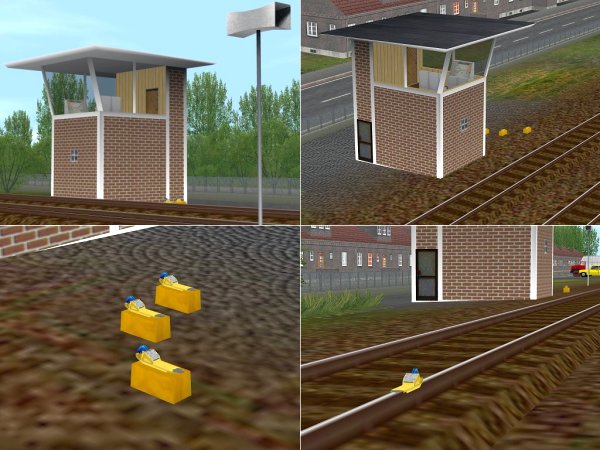 Rangierbahnhof-Zubeh&ouml;r und Ablaufstellwerk im Set (HB2431 )
