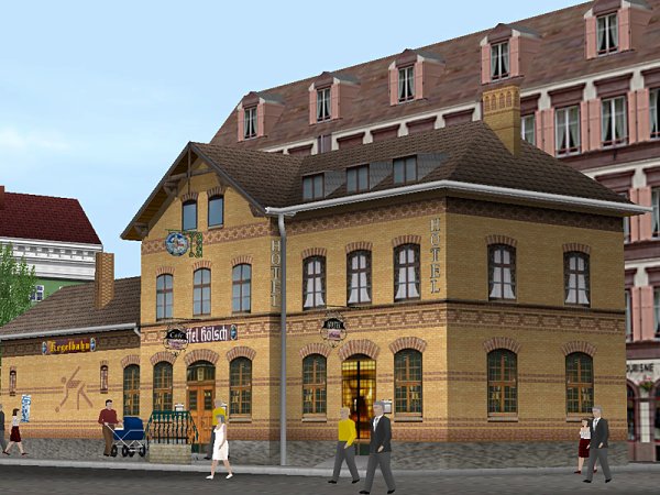 Hotel mit Gastwirtschaft und Kegelbahn (HB2434 )