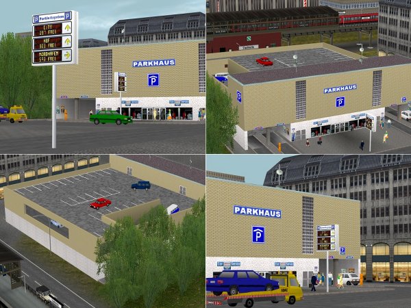 Parkhaus mit Tiefgarage und Zubeh&ouml;r (HB2452 )