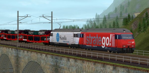 E-Lokomotive Re460 035 und SBBRe460 038 (HB3451 )