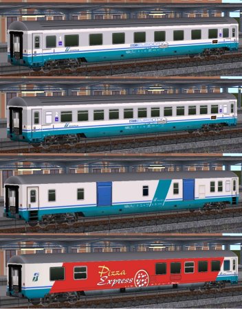 Eurocity Wagen Set der FS (HB3463 )