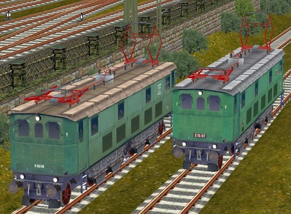 E-Loks DRG E16-07 und DR E16-10 (HB3477 )