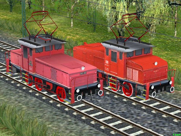 E-Lokomotiven-Set DB E63-02 Epoche III und DB 163 005-2 Epoche IV (HB3483 )
