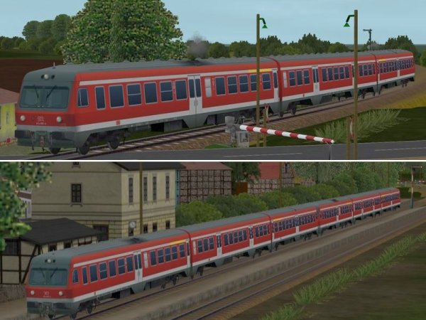Triebwagen BR 614 der DBAG Set 1 (HB3519 )