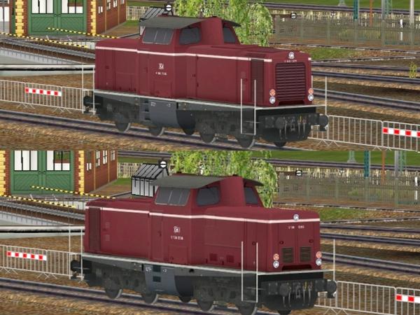 Diesel-Loks der DB der BR V100 in Ep III (HB3577 )