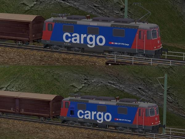 E-Loks 420 310-5 und 421 390-6 der SBB Baureihe Re 4/4II in Epoche IV (HB3584 )