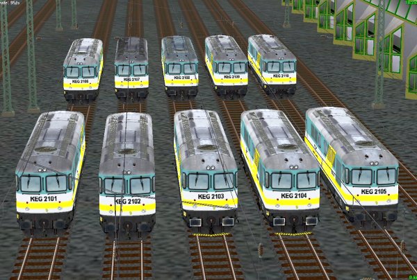 KEG-Sparset1 Diesellokomotiven KEG-2101 bis KEG-2110 (HS2426 )