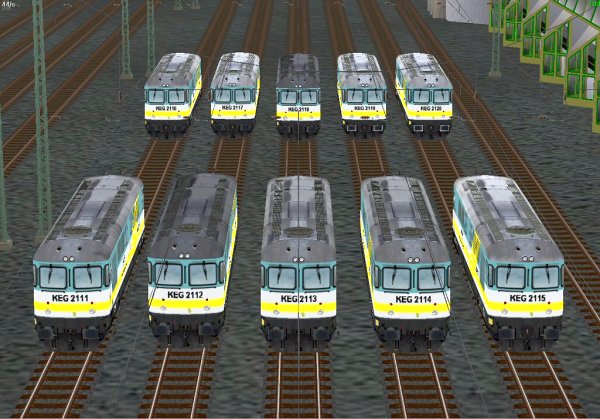 KEG-Sparset2 Diesellokomotiven KEG-2111 bis KEG-2120 (HS2427 )
