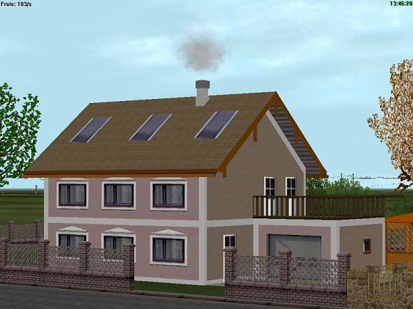 Vorstadtvilla in Sommer- und Winterausf&uuml;hrung (HT1456 )