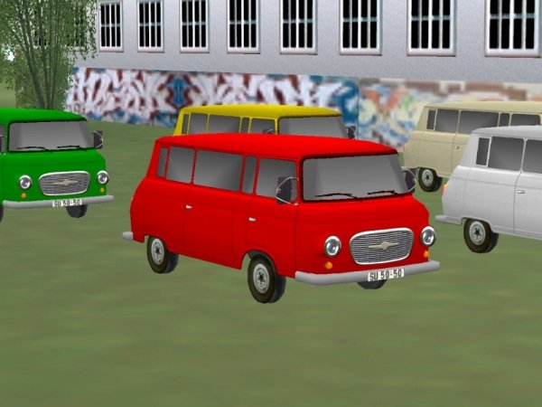 Barkas B1000-Bus in 6 Farben, Set1 (IB1431 )