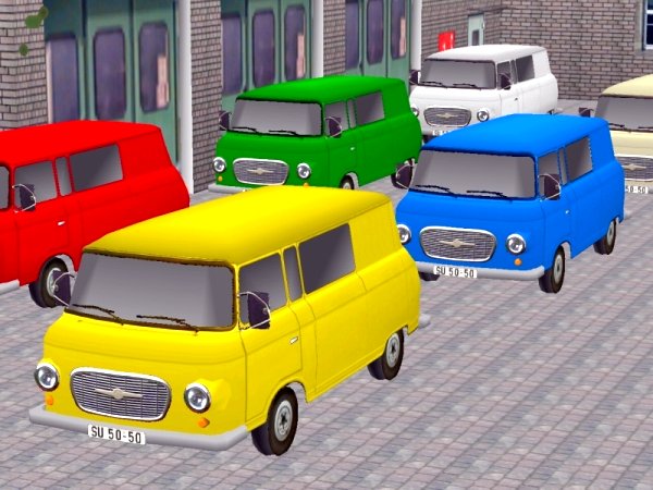 Barkas B1000-Bus in 6 Farben, Set2 (IB1432 )
