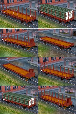 Preu&szlig;ische Rungenwagen in DRG-Ausf&uuml;hrung (KK1401 )