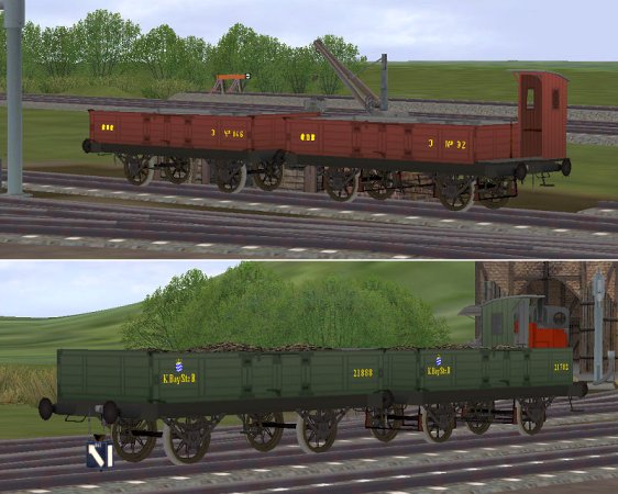 Kohlenwagen der B.O.B. / K.Bay.Sts.B. (KK1412 )