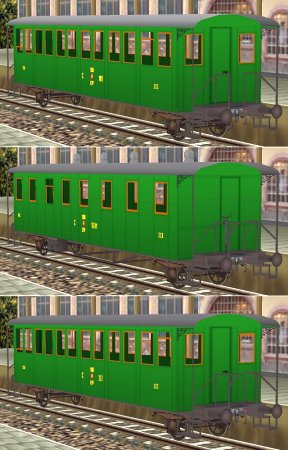 Historische Personenwagen 2-achs der SBB/CFF (KK1427 )