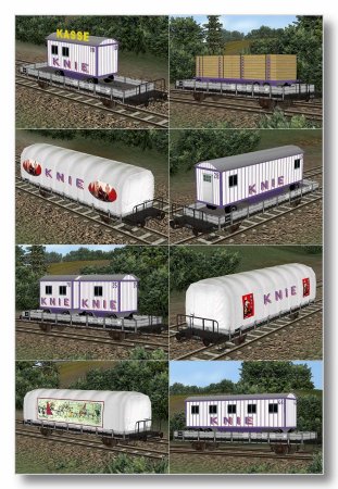 ZirkusKNIE auf SBB-CFF Wagen Typ M (KK1453 )