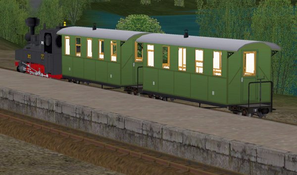 Kleinbahn-Personenwagen 600mm (KK1468 )