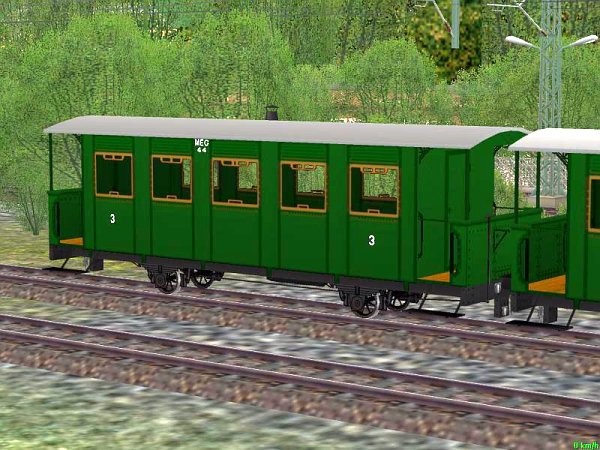 2achs-Personenwagen der MEG - 1000 mm (KK1474 )