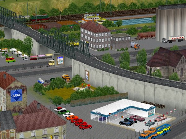 Strassenbruecken-Baukasten mit Hochstrassen-Spline (KP1406 )