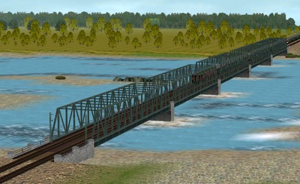 Br&uuml;cken-Baukasten Fachwerkbr&uuml;cke 2-gl ab EEP5 (KP1410 )