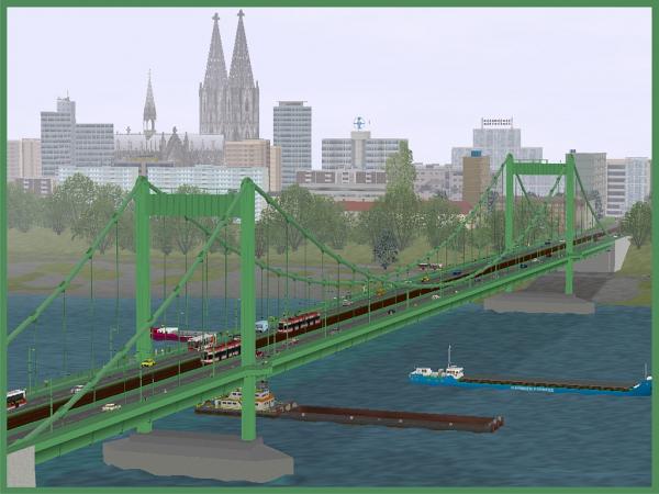 Die M&uuml;lheimerbr&uuml;cke in K&ouml;ln (LW1403 )