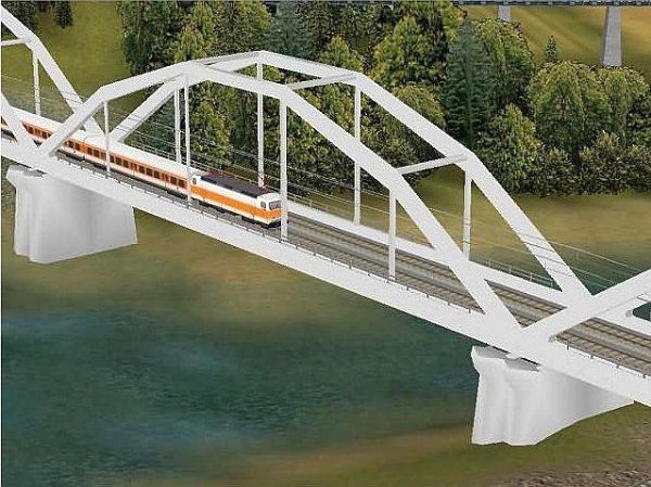 Mannheimer S-Bahn-Bruecke Die Weisse (MK1411 )