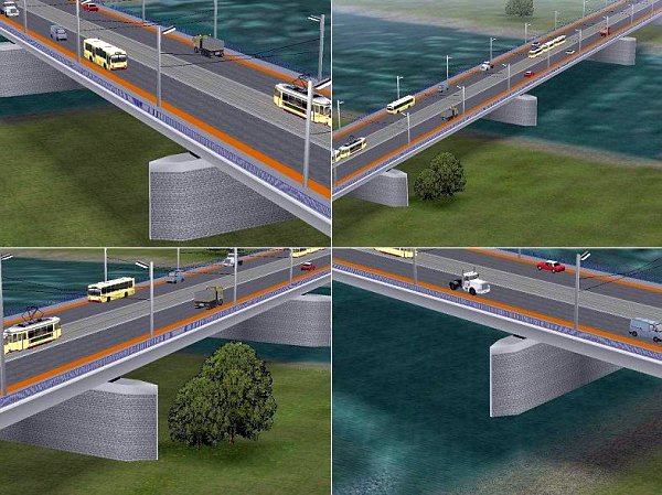 Kombinierte Strassen und Strabbr&uuml;cke (MK1414 )