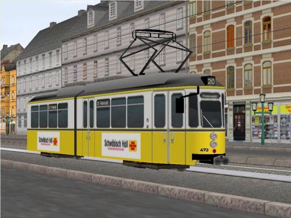 Strassenbahnen des Typs GT8N des Typs GT4 Stuttgart (MK1453 )
