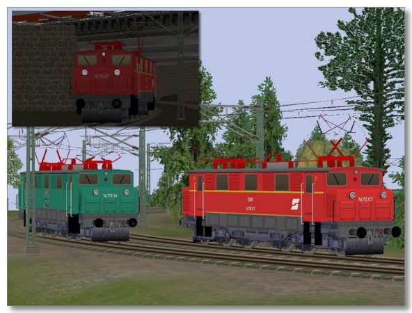 Schnellzuglokomotive &Ouml;BB 1670 (MK1457 )