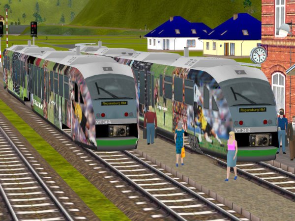Triebwagen Desiro Vogtland VT04 FussballWM (MK1475 )