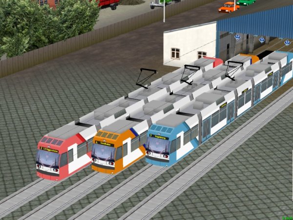 Niederflur-Stra&szlig;enbahn RNV205, RNV602 und RNV644 (MK1489 )