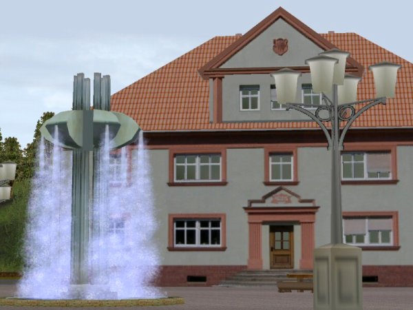 Amthaus und Stadtbrunnen im Altstadtset3 (MK2424 )