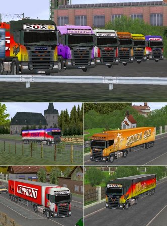 LKW Scania mit 3-AchsSattelaufliegern (MM1402 )