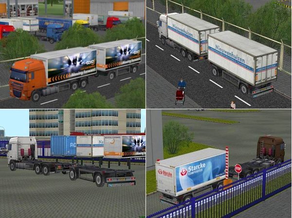 DAF XF Wechselbr&uuml;ckenset in 8 verschiedenen Designs (MM1414 )