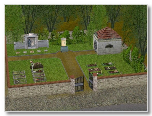 Kleiner Dorffriedhof als Bausatz (MR1429 )