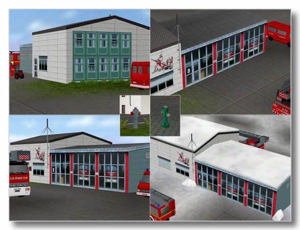 Moderne Feuerwache und 3 Umspannungsstationen (MR1443 )
