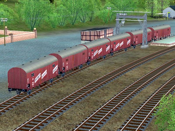 G-Wagenset Gl 12 und Gll 20 der DR Epoche III (RL2424 )