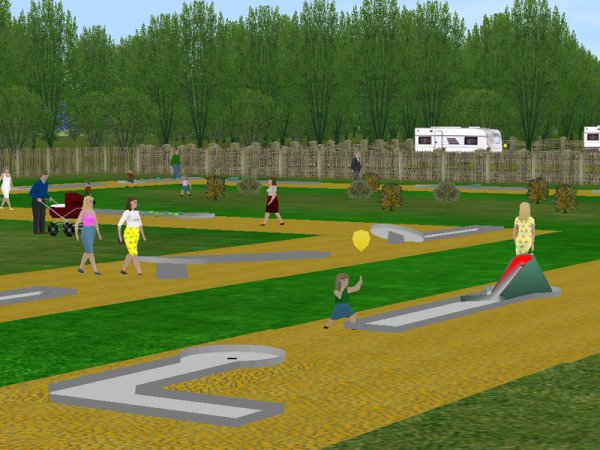 18 Minigolfbahnen mit Zubeh&ouml;r (RT1429 )
