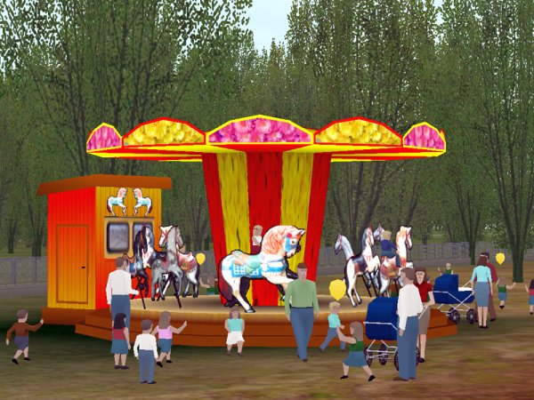 Freizeitpark Pferde-Karussell (RT1434 )