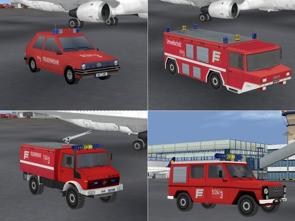 Feuerwehr-Einsatzfahrzeuge Set2 (SB1405 )