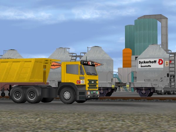 Baustoffe-Transport auf Stra&szlig;e und Schiene (SB1408 )