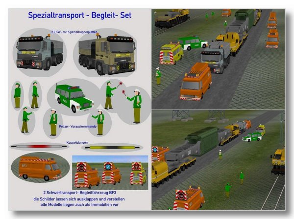 Begleitfahrzeuge f&uuml;r Spezial-Transporte (SB1413 )